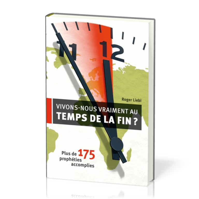 Couverture d'un livre sur la fin des temps avec une horloge et un globe terrestre.